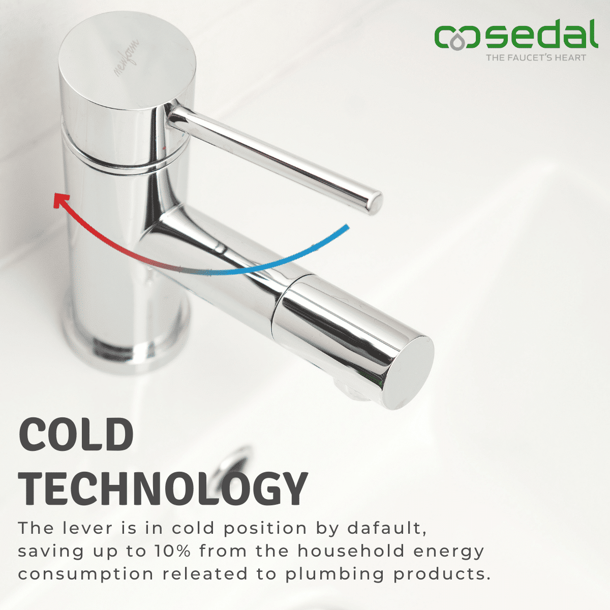 Cold technology cartridges for saving water and energy