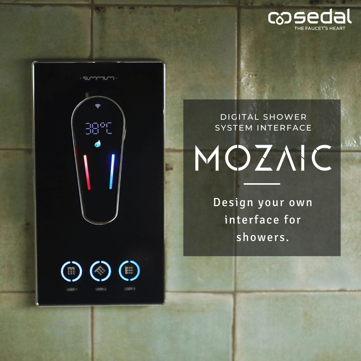 MOZAIC or how to create an interface for showers with little investment